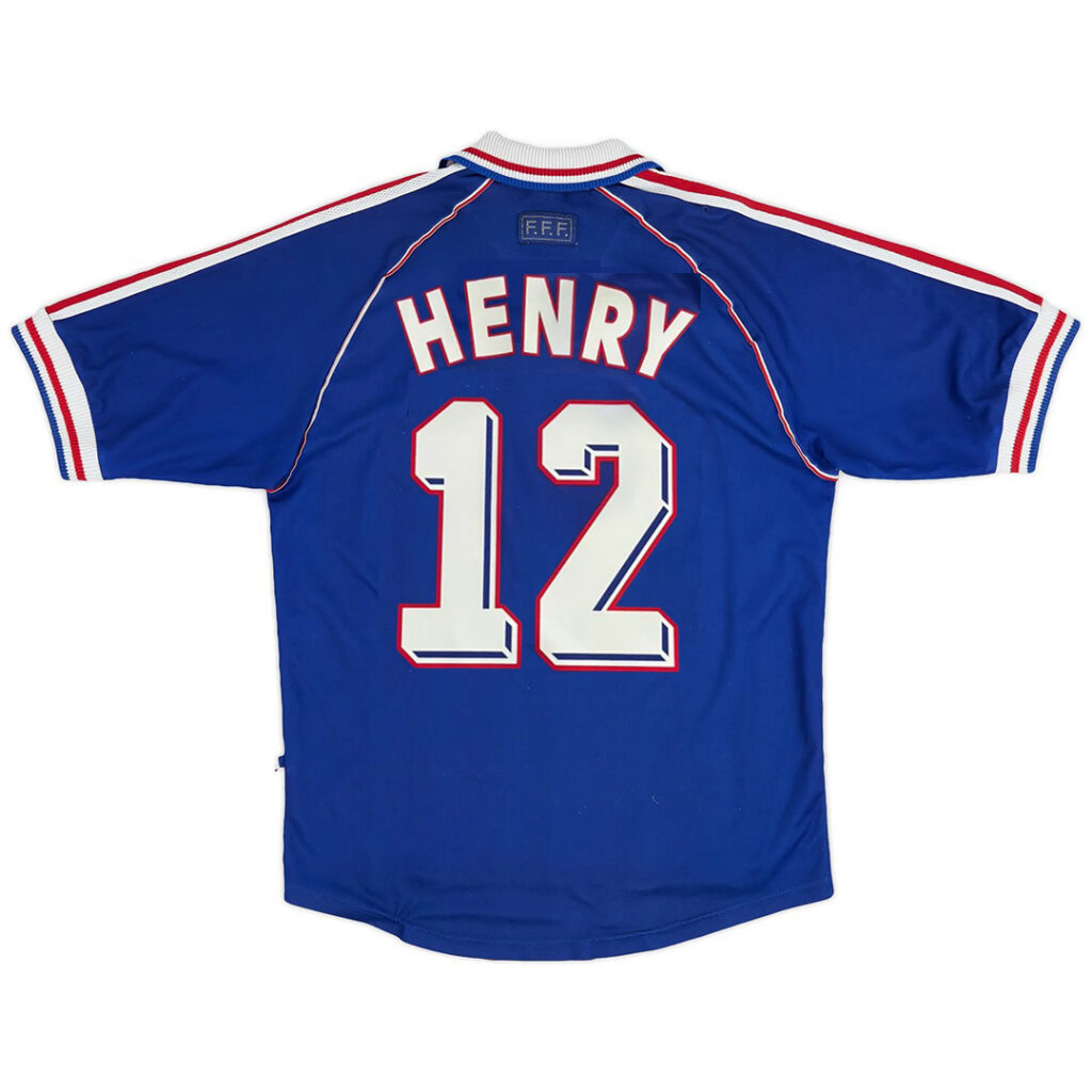 HENRY #12 Retro France Home Jersey World Cup 1998 - Cancha Kits