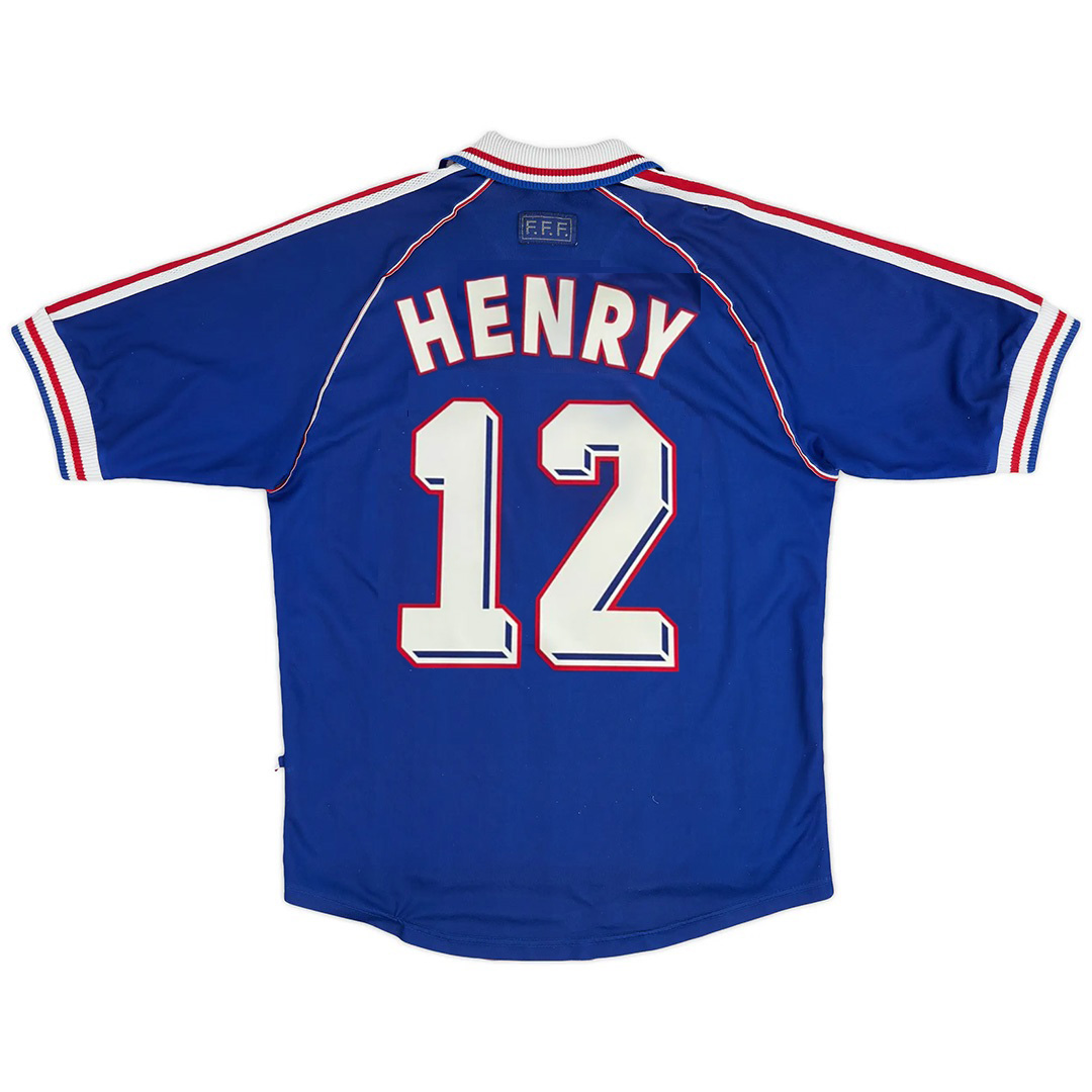HENRY #12 Retro France Home Jersey World Cup 1998 — France Home 1998