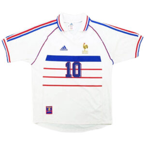 Zidane #10 Retro France Away Jersey World Cup 1998 - Cancha Kits