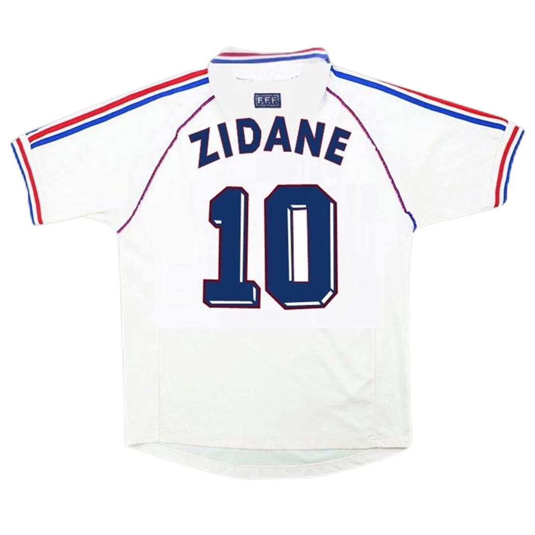 Zidane #10 Retro France Away Jersey World Cup 1998 — France Away 1998