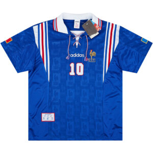 Zidane #10 Retro France Home Jersey Euro Cup 1996 - Cancha Kits