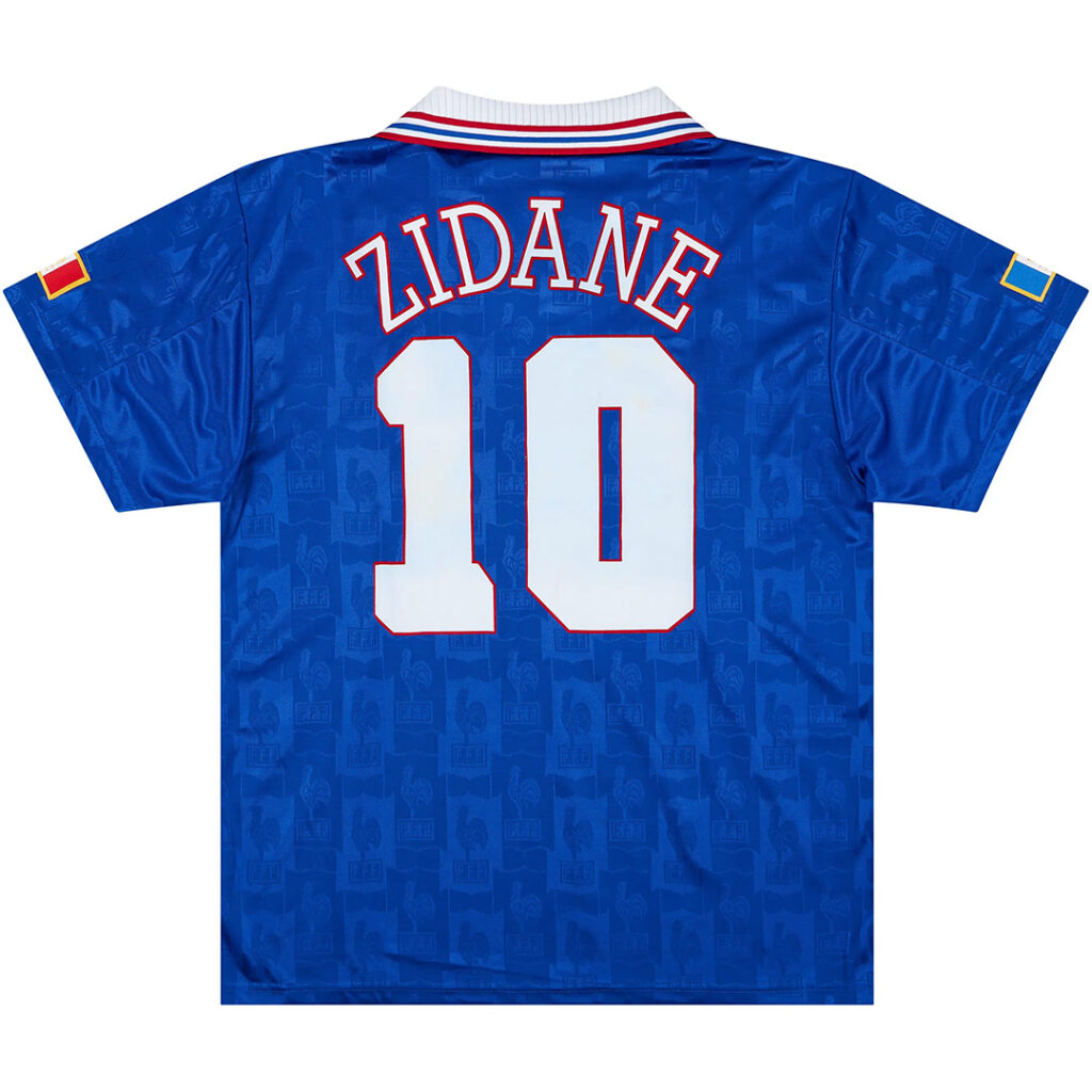 Zidane #10 Retro France Home Jersey Euro Cup 1996 - Cancha Kits