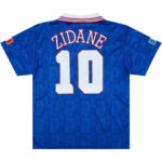 Zidane #10 Retro France Home Jersey Euro Cup 1996