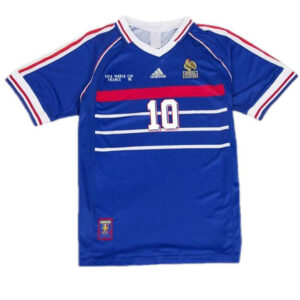Zidane #10 Retro France Home Jersey World Cup 1998 - Cancha Kits