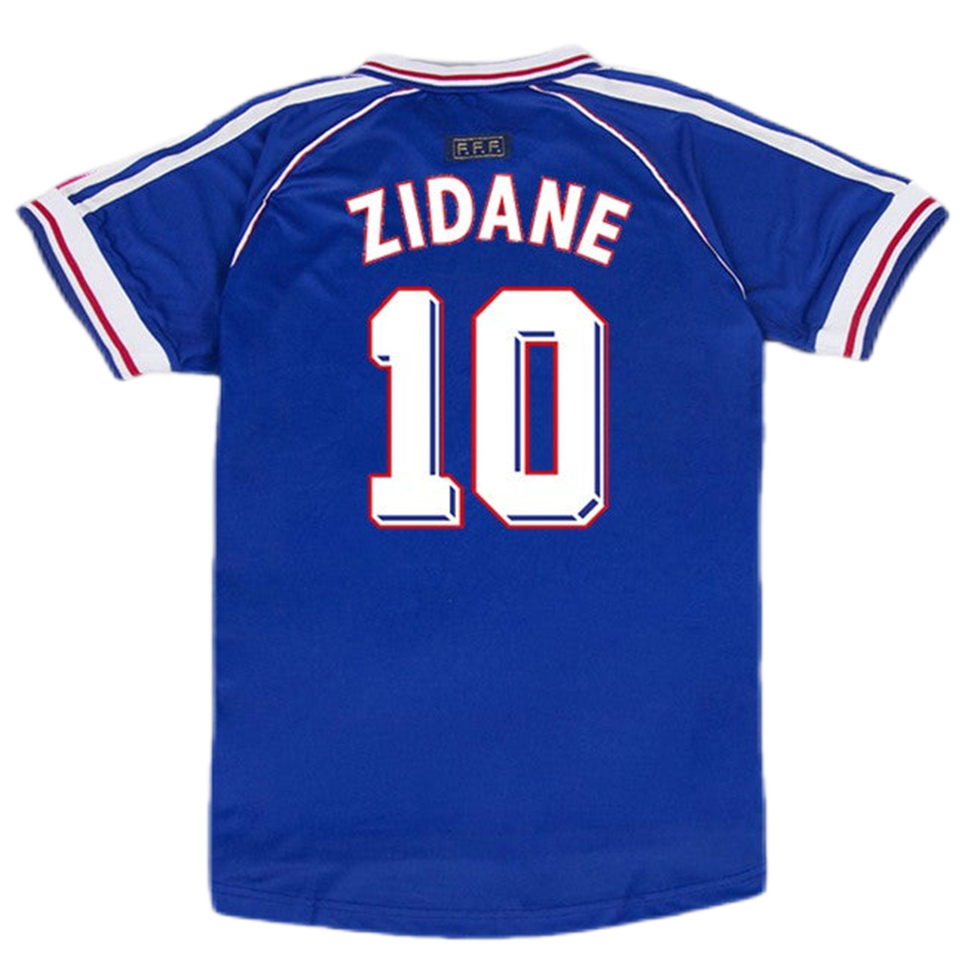 Zidane #10 Retro France Home Jersey World Cup 1998 — France Home 1998