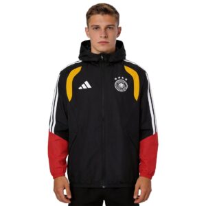 Germany Windbreaker Hoodie Jacket Red&Black 2026 - Cancha Kits