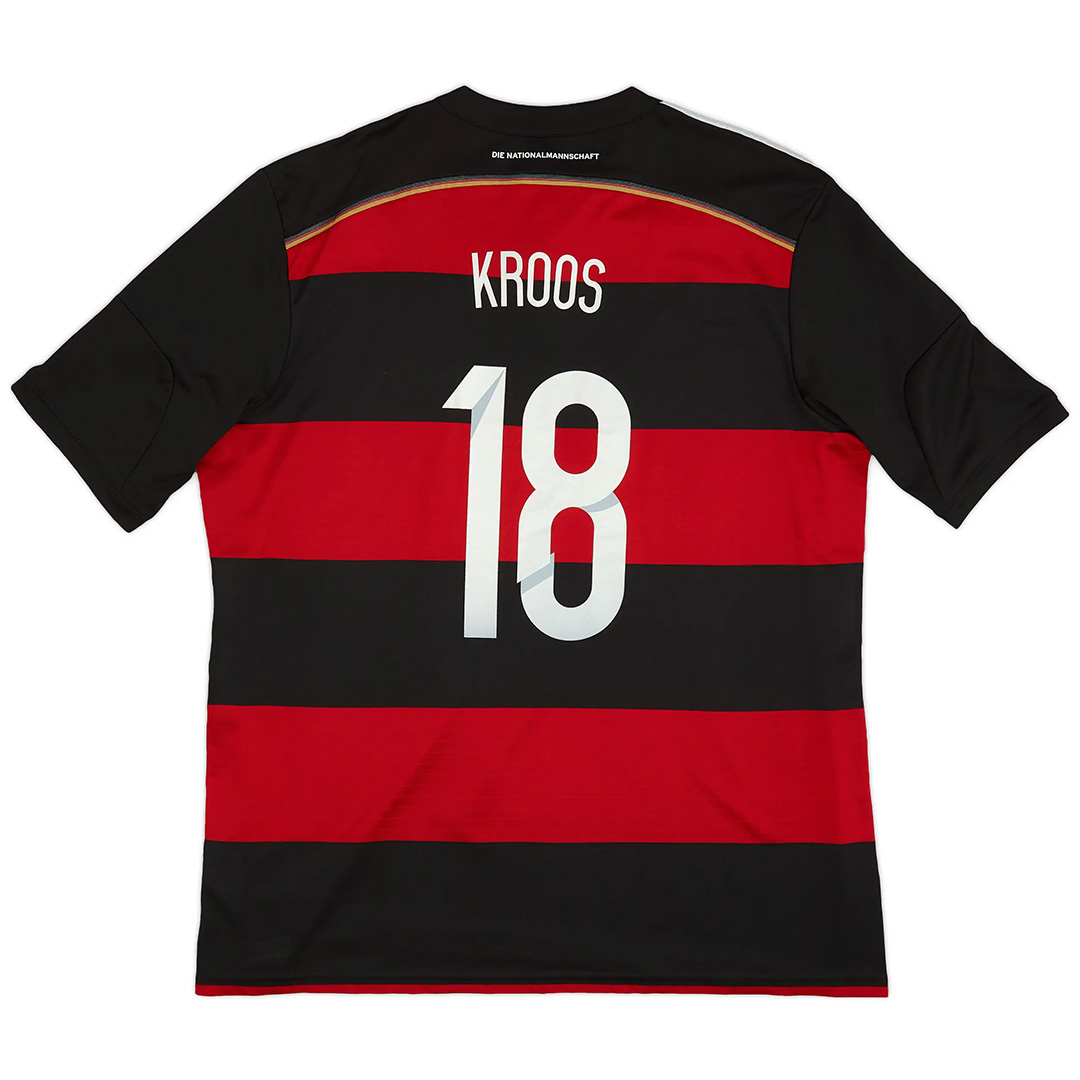 Kroos #18 Retro Germany Away Jersey World Cup 2014 — Germany Away 2014