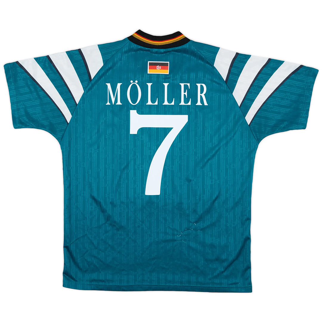 Möller #7 Retro Germany Away Jersey Euro Cup 1996 — Germany Away 1996