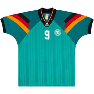 Völler #9 Retro Germany Away Jersey 1992 - Cancha Kits