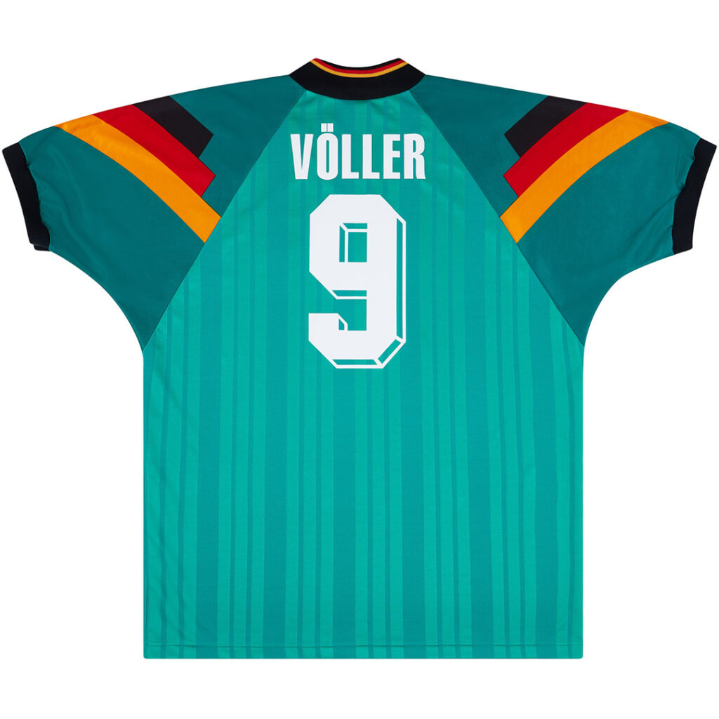 Völler #9 Retro Germany Away Jersey 1992 - Cancha Kits