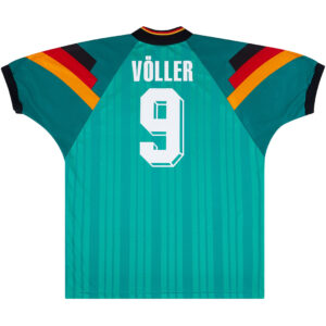 Völler #9 Retro Germany Away Jersey 1992 - Cancha Kits