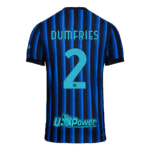 DUMFRIES #2 Inter Milan Home Match Jersey Player Version 2025/26