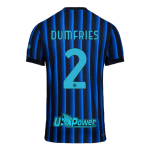 DUMFRIES #2 Inter Milan Home Match Jersey Player Version 2025/26 - Cancha Kits