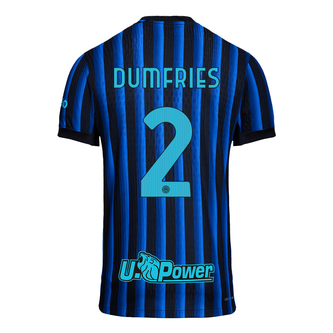DUMFRIES #2 Inter Milan Home Match Jersey Player Version 2025/26 — Inter Milan Home 2025/26