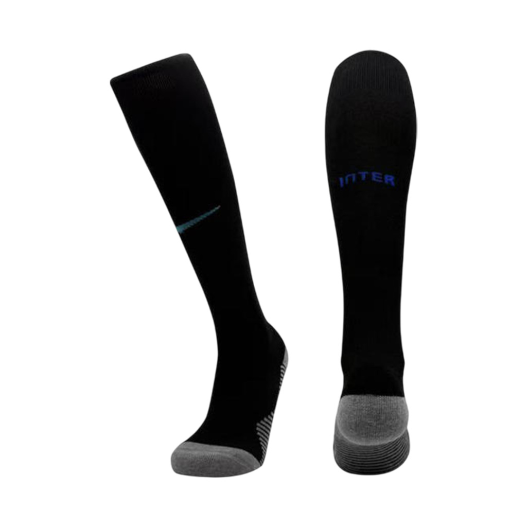 Kids Inter Milan Home Soccer Socks – Black 2025/26 - Cancha Kits