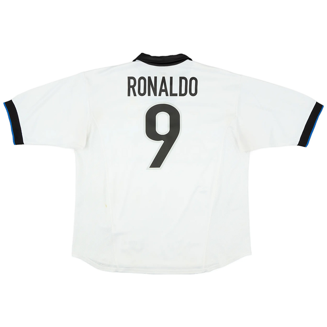RONALDO #9 Retro Inter Milan Away Jersey 1998/99 — Inter Milan Away 1998/99