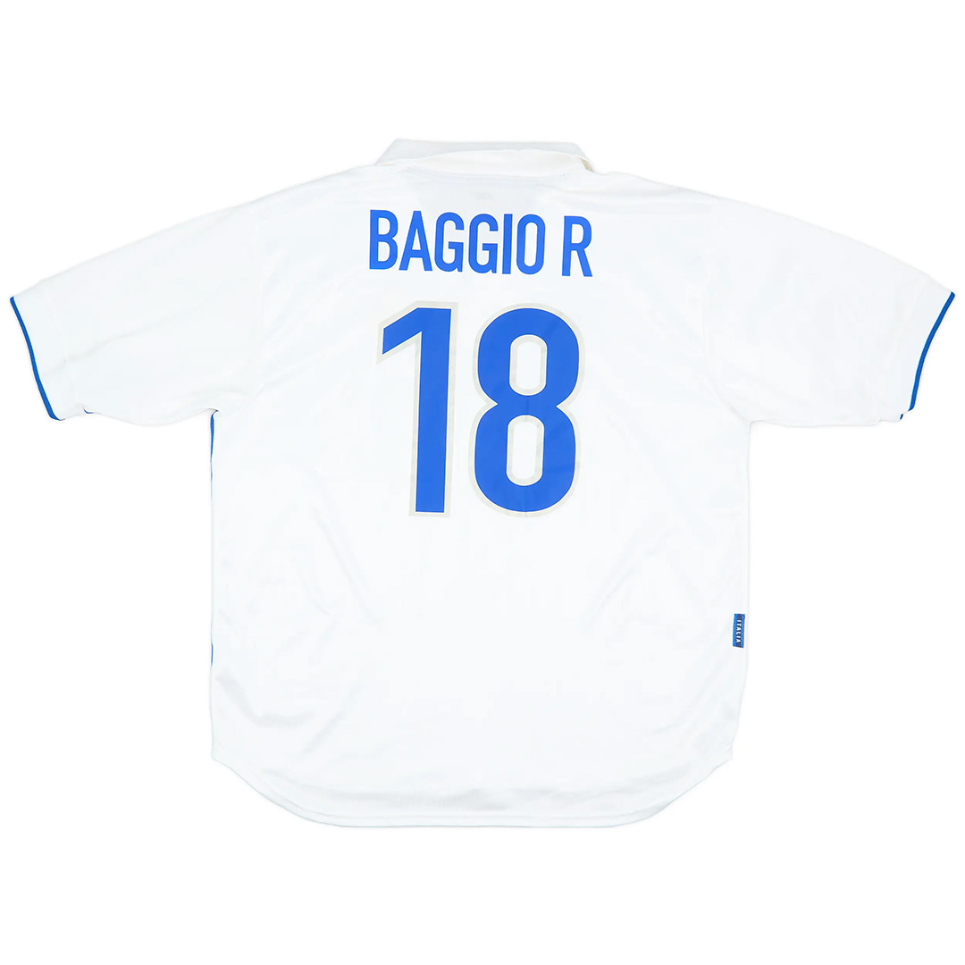 BAGGIO R #18 Retro Italy Away Jersey World Cup 1998 — Italy Away 1998