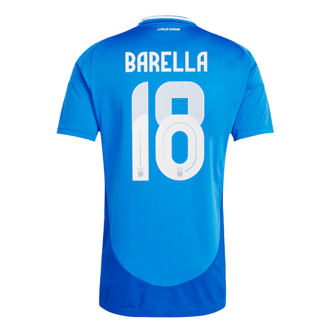 BARELLA #18 Italy Home Jersey Euro — Italy Home 2024