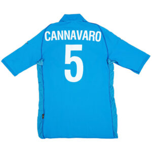 CANNAVARO #5 Retro Italy Home Jersey World Cup 2002 - Cancha Kits