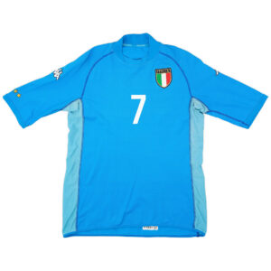 DEL PIERO #7 Retro Italy Home Jersey World Cup 2002 - Cancha Kits