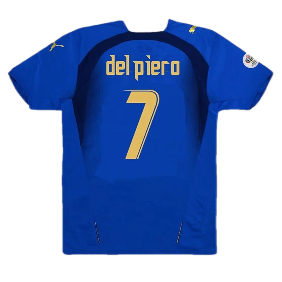 Del Piero #7 Retro Italy Home Jersey World Cup 2006 — Italy Home 2006