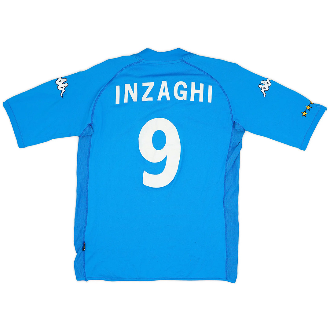 INZAGHI #9 Retro Italy Home Jersey World Cup 2002 — Italy Home 2002