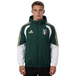 Italy Windbreaker Hoodie Jacket Green 2026