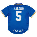 Maldini #5 Retro Italy Home Jersey Euro Cup 1996