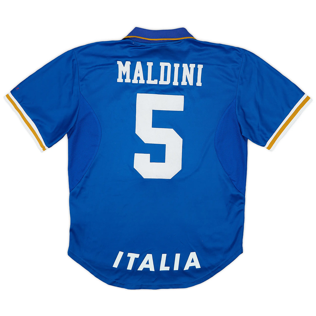 Maldini #5 Retro Italy Home Jersey Euro Cup 1996 — Italy Home 1996