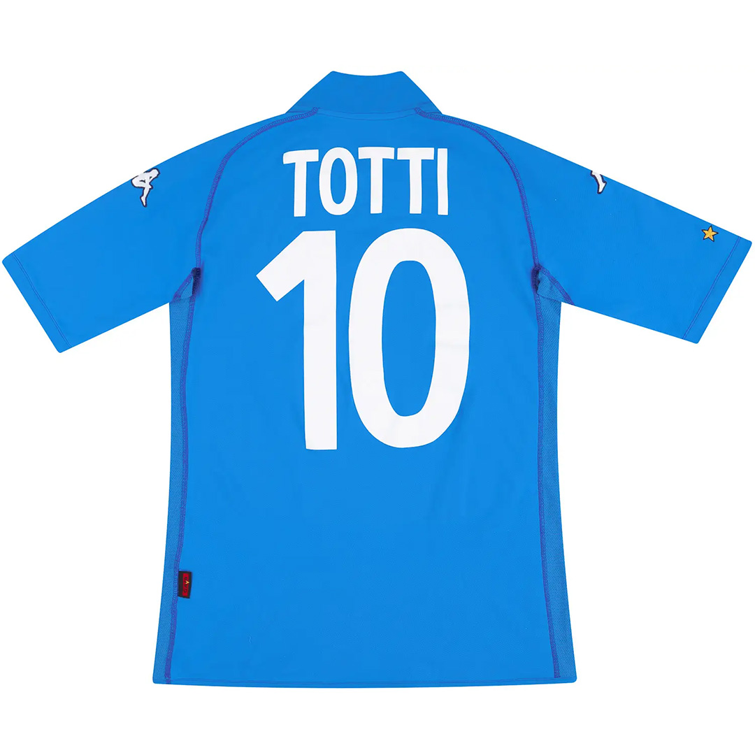 TOTTI #10 Retro Italy Home Jersey World Cup 2002 — Italy Home 2002