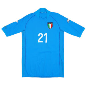 VIERI #21 Retro Italy Home Jersey World Cup 2002 - Cancha Kits
