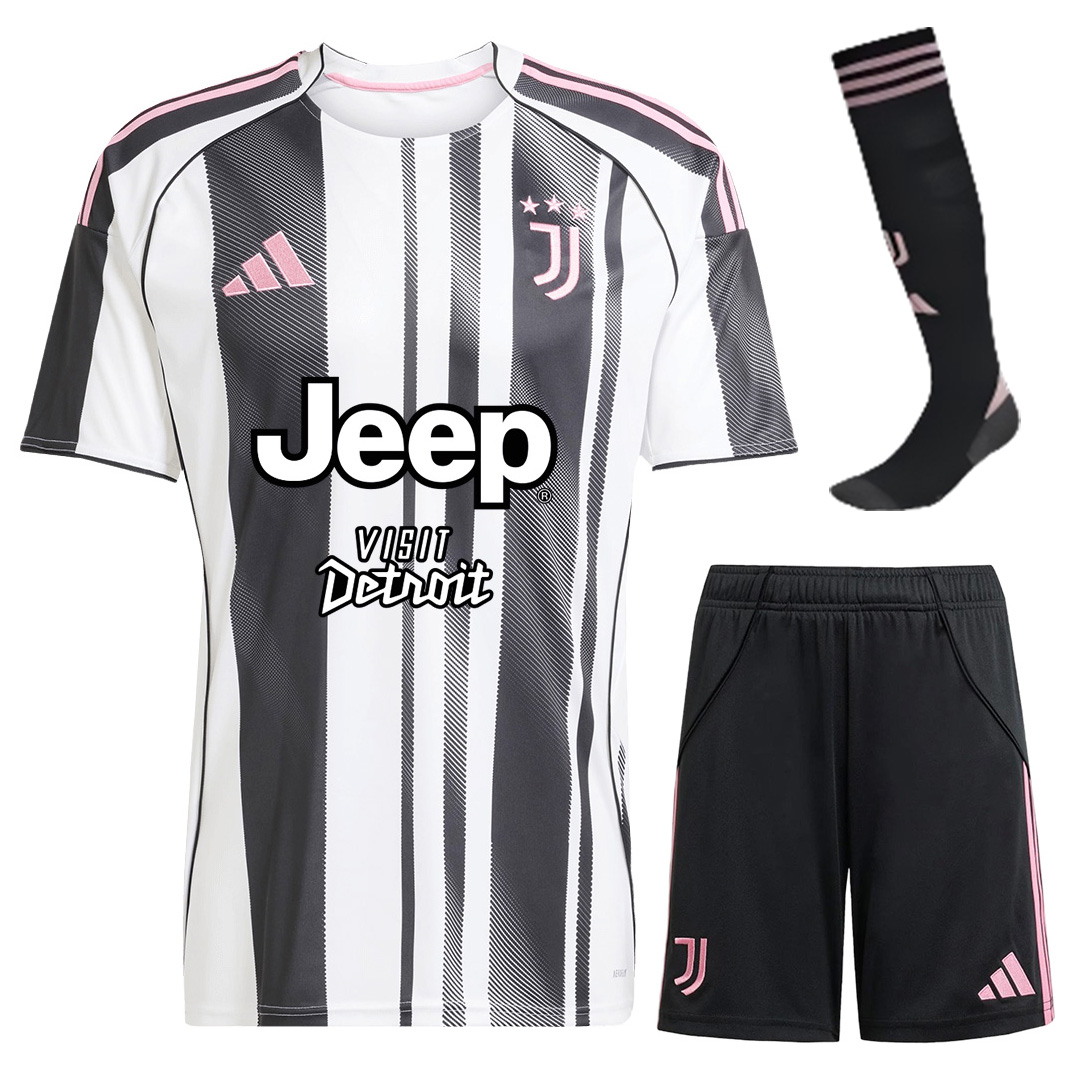 Juventus Home Jersey Full Kit 2025/26 — Juventus Home 2025/26