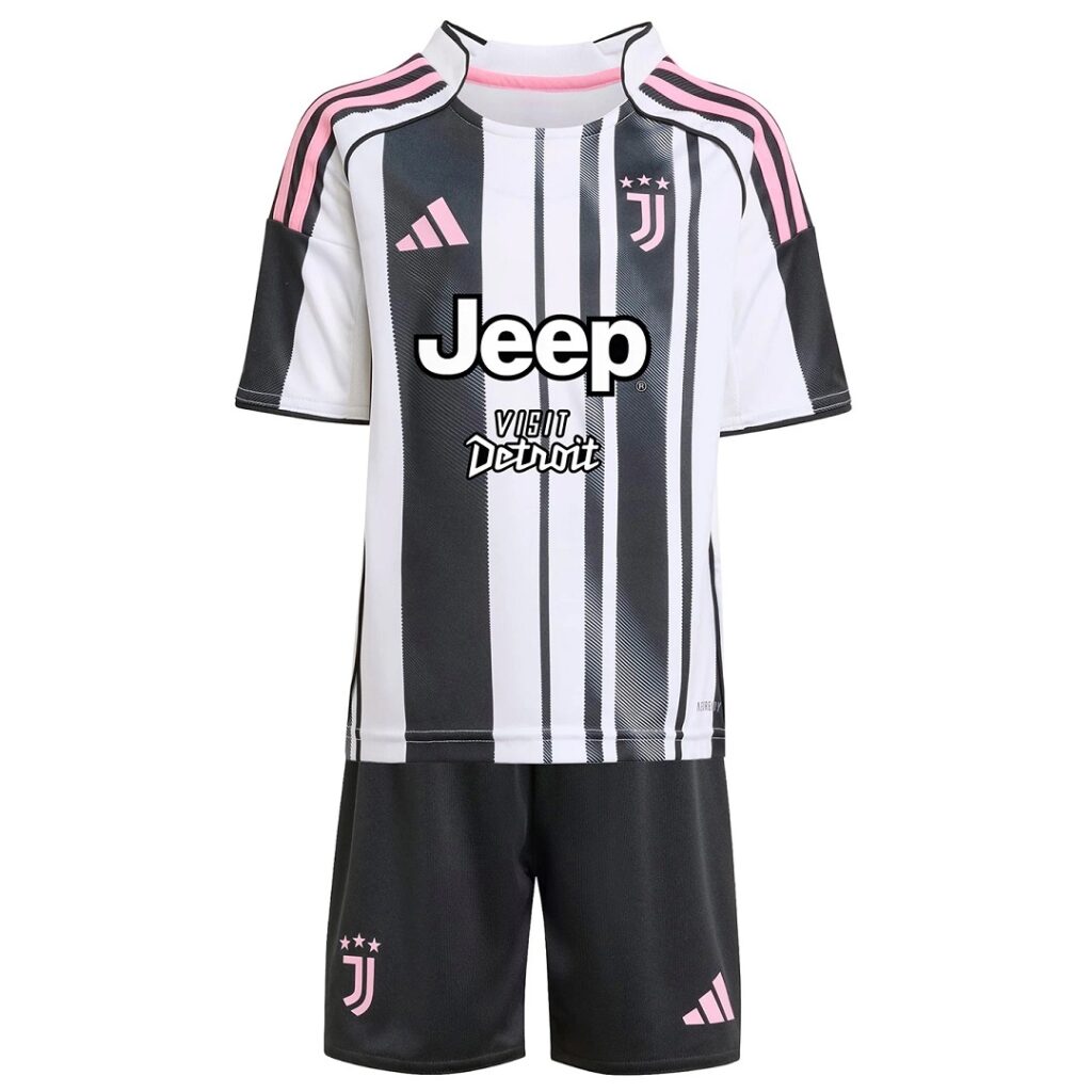 Kids Juventus Home Jersey Kit 2025/26 - Cancha Kits