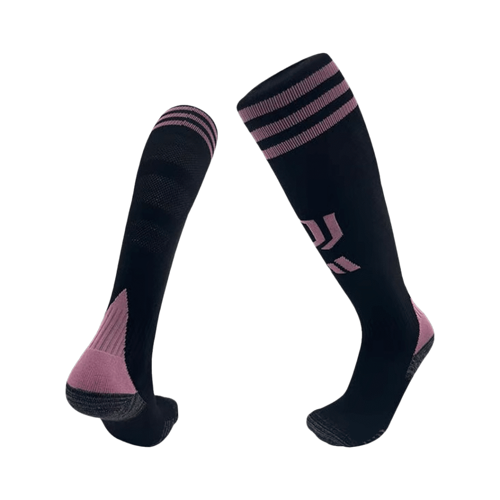 Kids Juventus Home Soccer Socks – Black 2025/26 - Cancha Kits