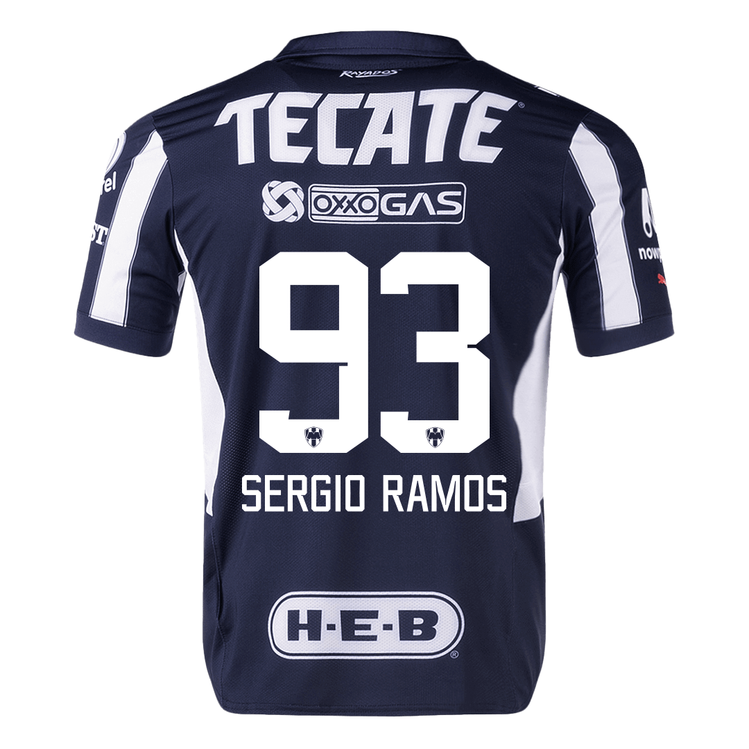 SERGIO RAMOS #93 Monterrey Home Jersey Player Version — Liga MX Home 2024/25