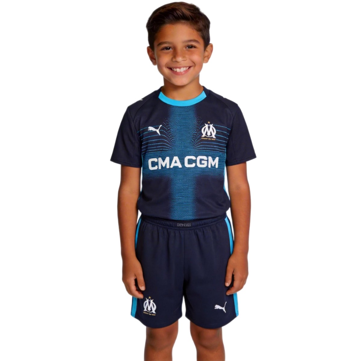 Kids Marseille Away Jersey Kit 2025/26 — Ligue 1 Away 2025/26