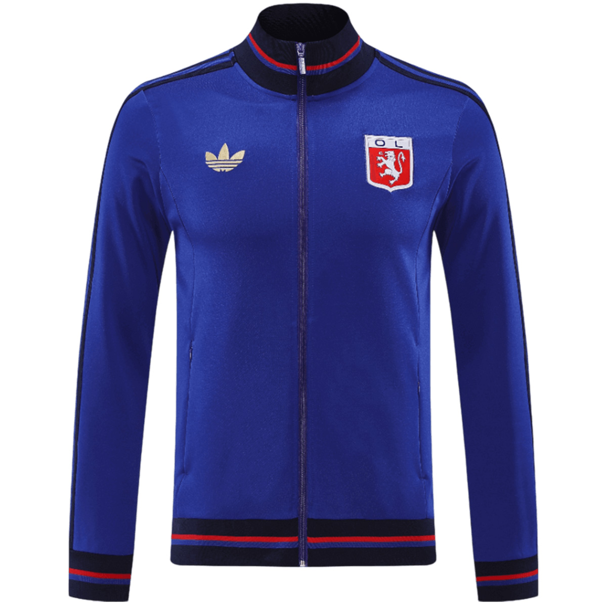 Olympique Lyonnais Anthem Jacket Blue 2025/26 — Ligue 1 Jacket 2025/26