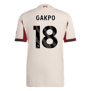 GAKPO #18 Liverpool Away Match Jersey Player Version 2025/26 - Cancha Kits