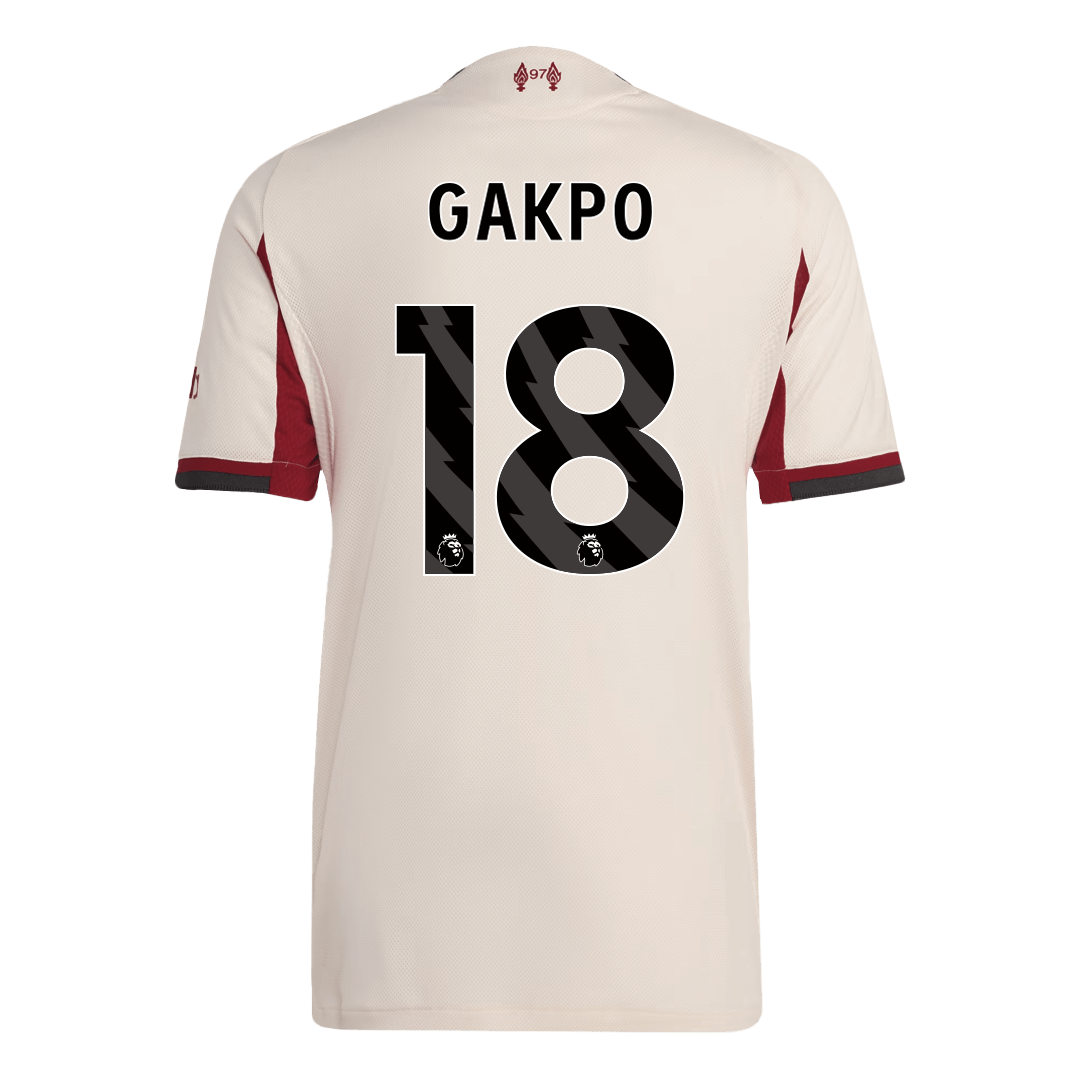 GAKPO #18 Liverpool Away Match Jersey Player Version 2025/26 — Liverpool Away 2025/26
