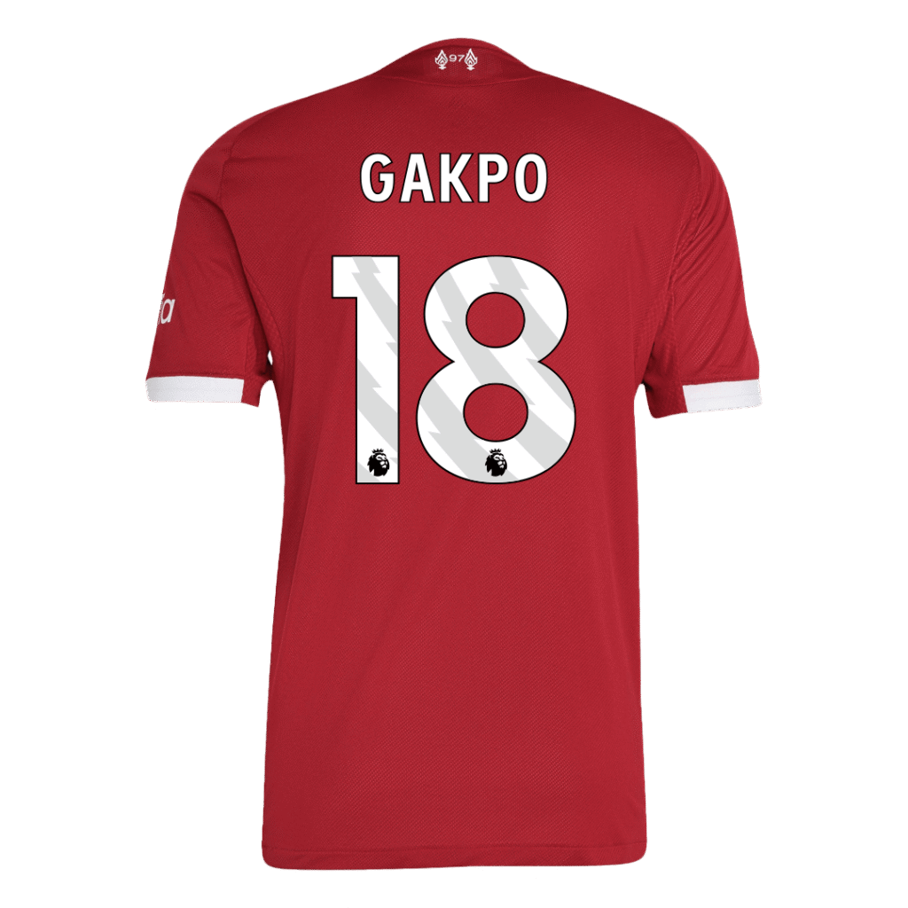 GAKPO #18 Liverpool Home Match Jersey Player Version 2025/26 - Cancha Kits