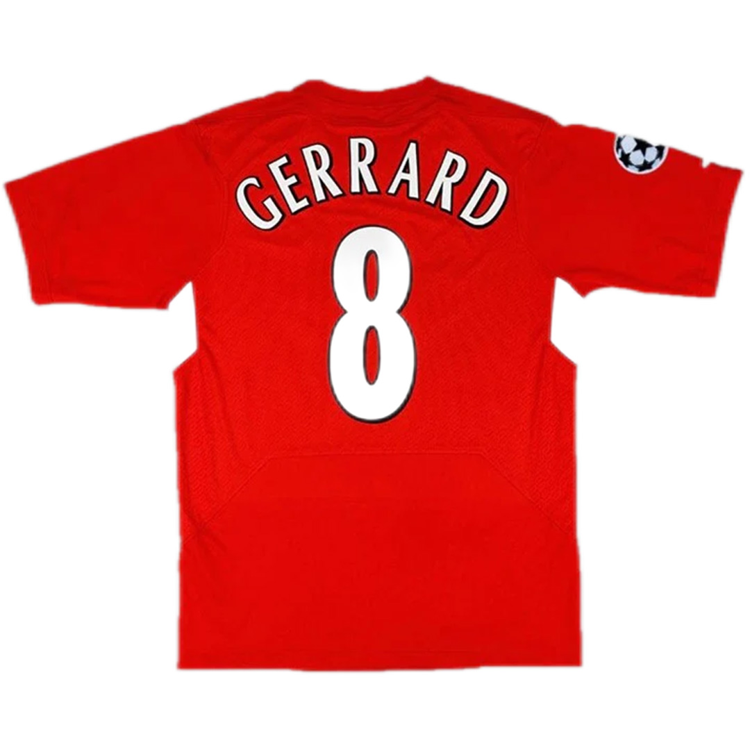 Gerrard #8 Retro Liverpool UCL Final Home Jersey 2005 — Liverpool Home 2005