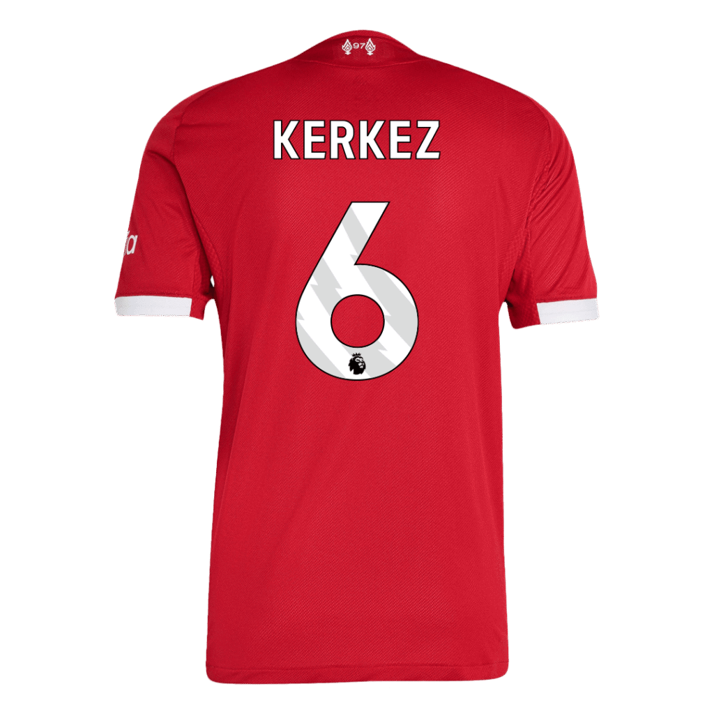 KERKEZ #6 Liverpool Home Match Jersey Player Version 2025/26 - Cancha Kits