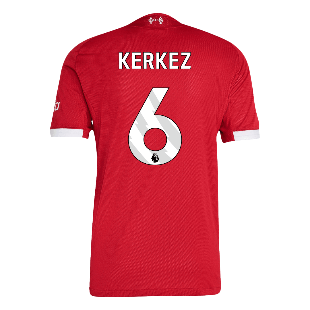 KERKEZ #6 Liverpool Home Match Jersey Player Version 2025/26 — Liverpool Home 2025/26