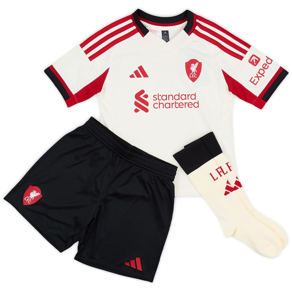 Kids Liverpool Away Jersey Full Kit 2025/26 - Cancha Kits