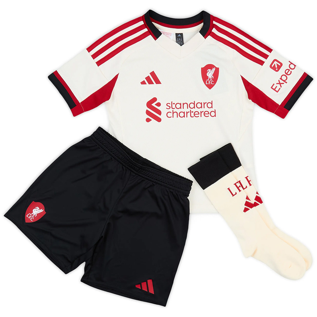 Kids Liverpool Away Jersey Full Kit 2025/26 — Liverpool Away 2025/26