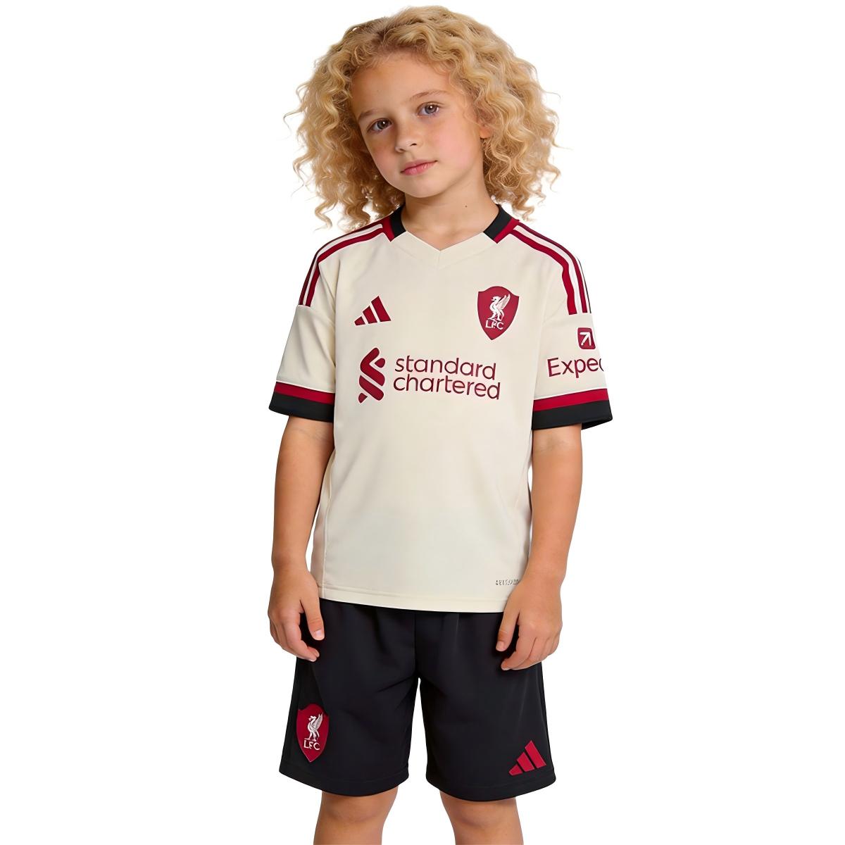 Kids Liverpool Away Jersey Kit — Liverpool Away 2024/25