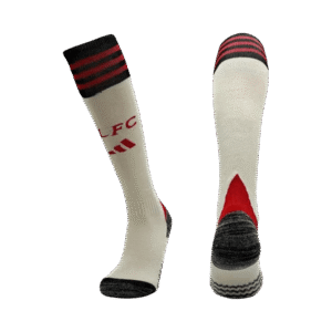 Kids Liverpool Away Soccer Socks - White 2025/26 - Cancha Kits