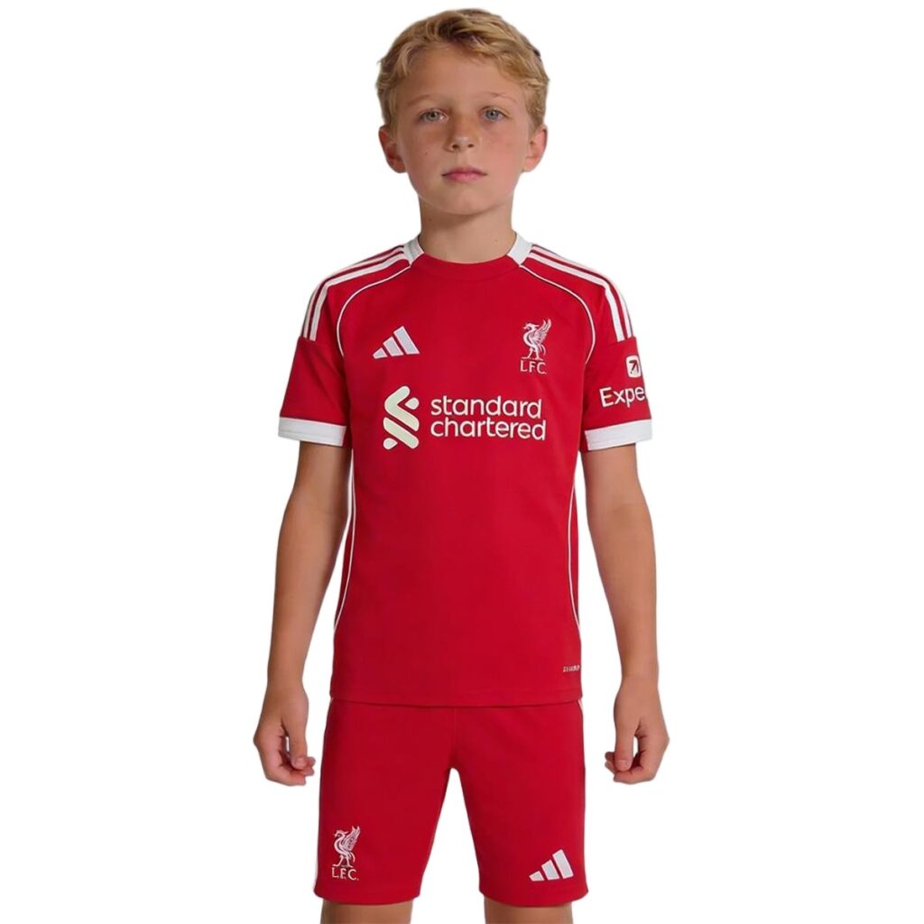 Kids Liverpool Home Jersey Kit 2025/26 - Cancha Kits