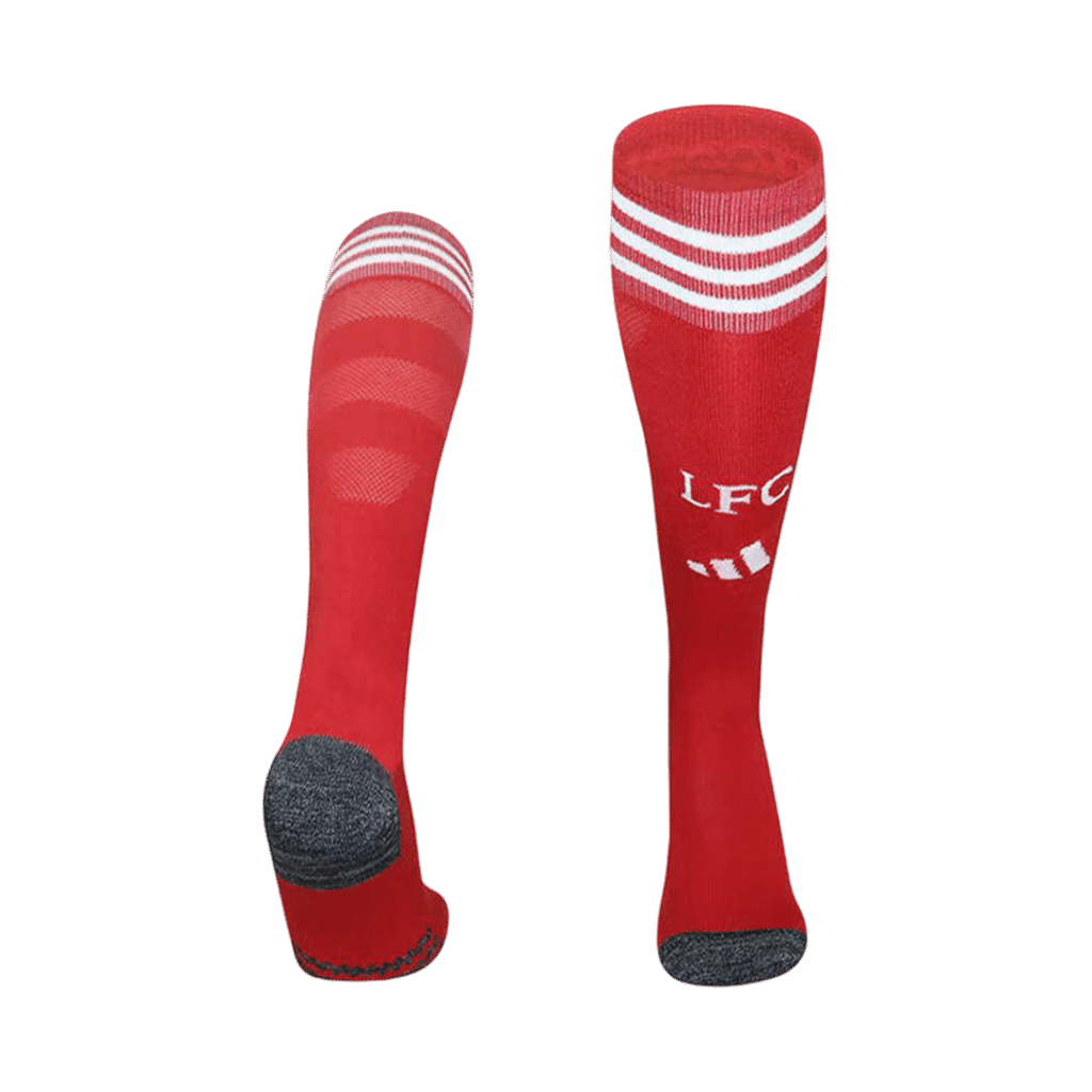 Kids Liverpool Home Soccer Socks – Red 2025/26 - Cancha Kits