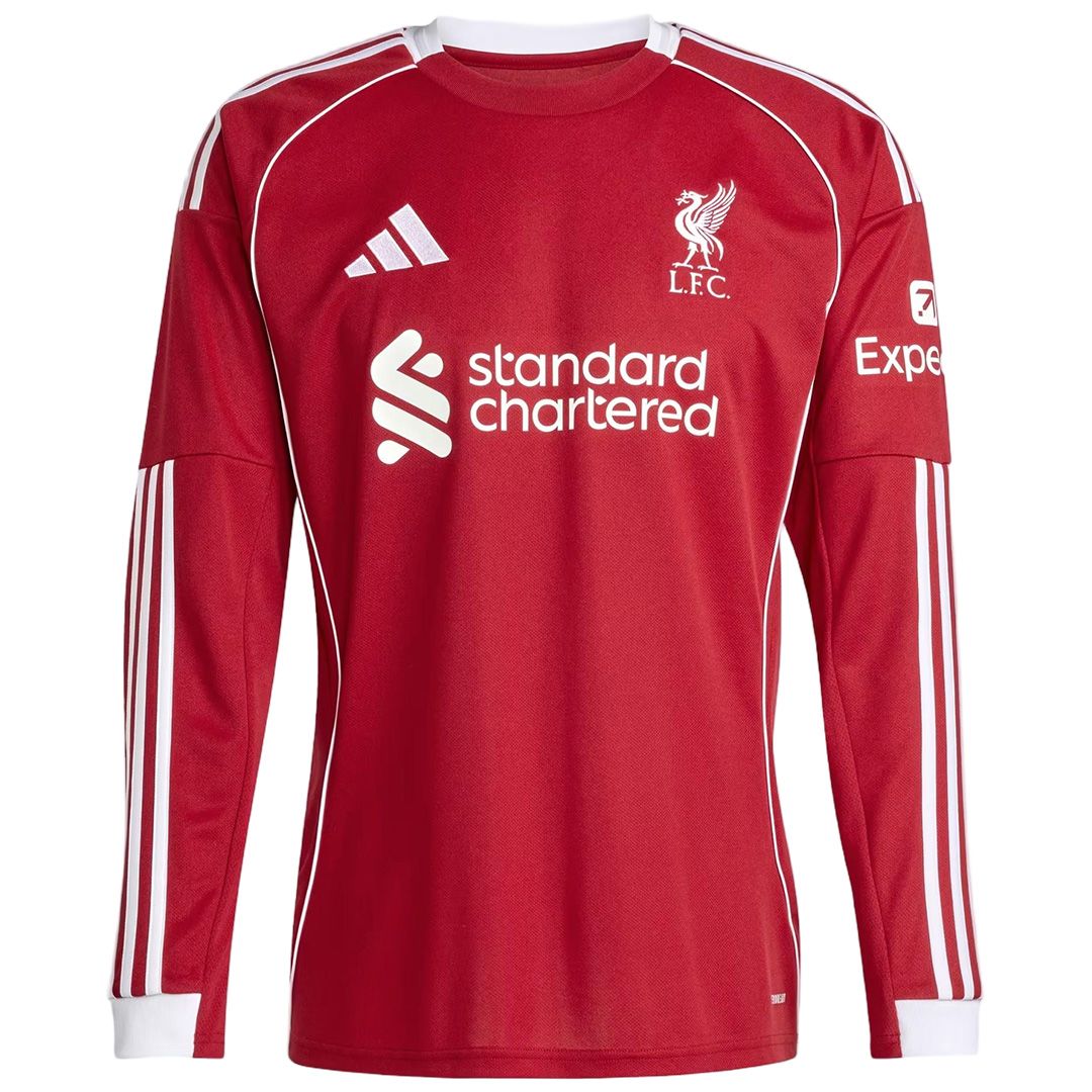 Liverpool Home Long Sleeve Jersey 2025/26 — Liverpool Home 2025/26